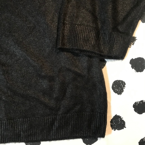 Allison Daley Beaded Pearl Black Sweater Plus 3X - Picture 6 of 8